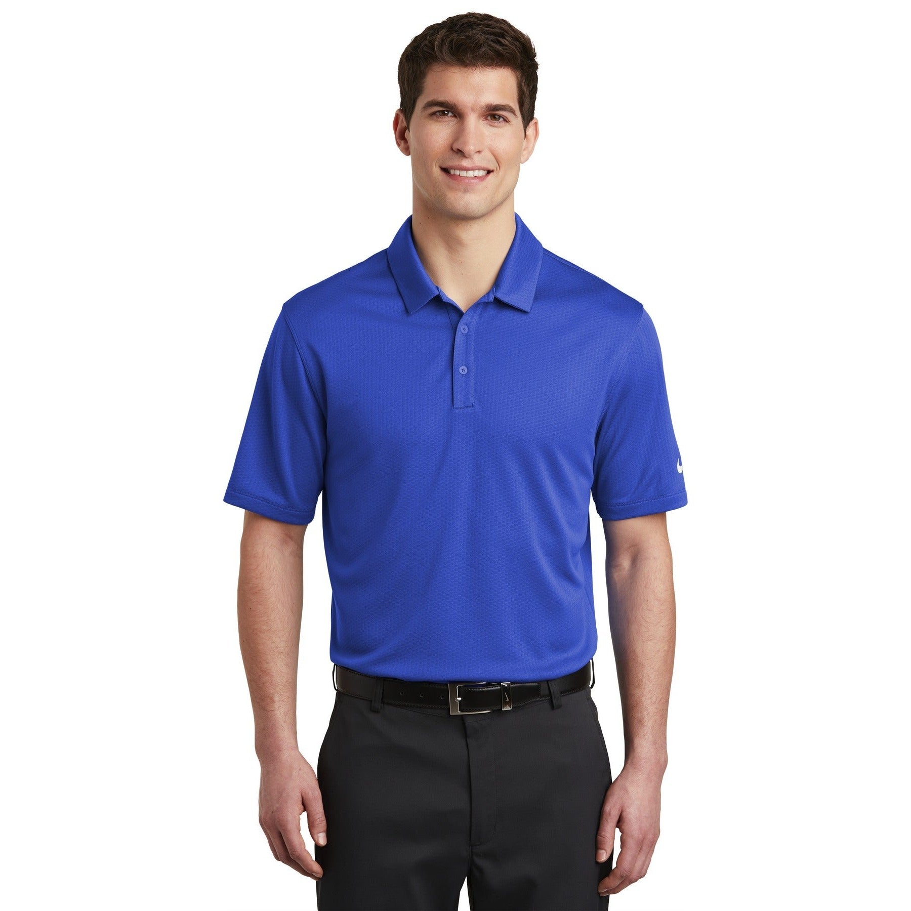 Nike-Nike Dri-FIT Hex Textured Polo. NKAH6266-MedTech-4